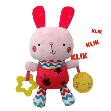 Pumpee Soft Plastic Toy - 'My Owl Wonderland' Pink Bunny