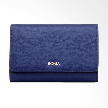 Bonia Blue Foliage Dompet Wanita - Dark Blue