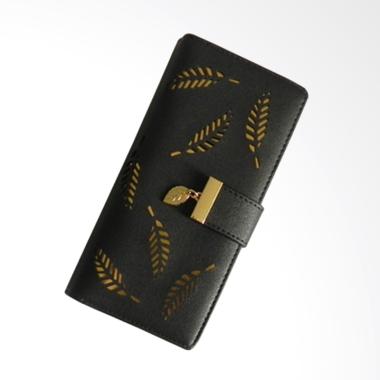 Aamour Leaf Wallet Dompet Wanita - Black