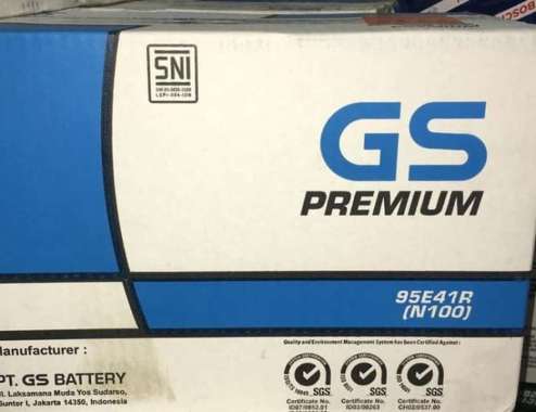 Aki Mobil GS Astra Premium 95E41R N100 12V - 100 Ah
