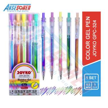 Color Gel Pen Joyko [GPC-324] / Pena Jel Berwarna / Pulpen Gel 1 Pack / Joyko Color Pen / Balpoint W