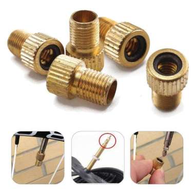 ADAPTOR Pentil Sepeda / Sambungan Konektor Pompa Sepeda Pentil Presta gold