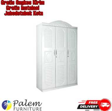 Lemari Pakaian 3 Pintu Besi