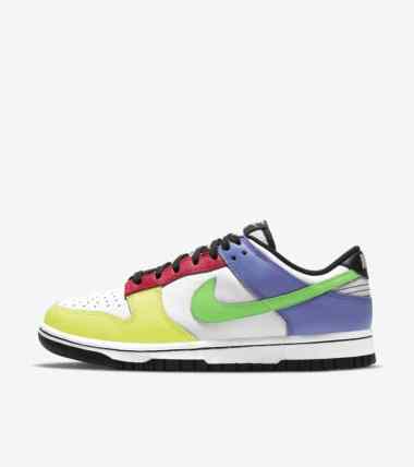 colorful nike low dunks