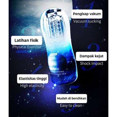 alat pijat Starry sky storm hot transparent training cup sex toys