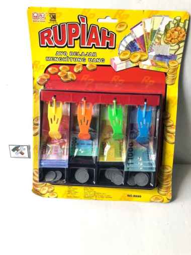 MAINAN EDUKASI SIMULASI BELAJAR MATAUANG HITUNG UANG RUPIAH DAN KOIN UANG KERTAS EDU TOYS