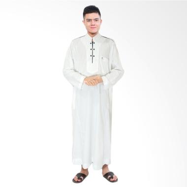 Okechuku Jubah Africani Pakaian Gamis Pria - Putih