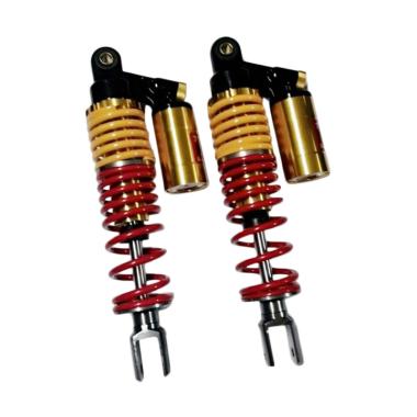 Nagata NVX DTN Skok Beker Belakang Motor for Yamaha Aerox - Yellow Red