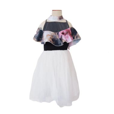 AMISSA Off Shoulder Ruffle Dress Anak Perempuan