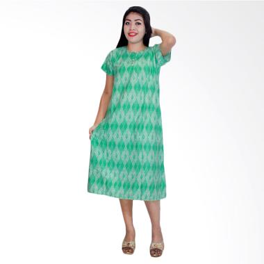 Batik Alhadi DPT001-12C Daster Kancing Baju Tidur Lengan Pendek