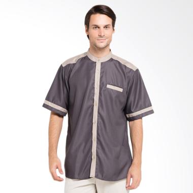 Allev Imran Shirt Baju Koko Pria - Abu Mocca
