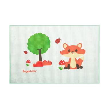 Sugar Baby Organic Healthy Cot Sheet Green Fox Perlak Bayi