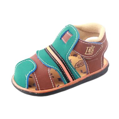 Lusty Bunny Long Strip Webbing Sandal Bunyi Anak Sepatu Bayi- Brown