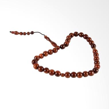 Kayu Kokka 33 Butir Tasbih Gelang Wanita - Brown