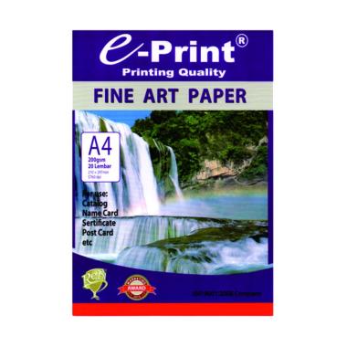 E-Print Orange Peel Texture Fine Art Paper [A4/ 20 Sheets/ 200 gsm] Putih