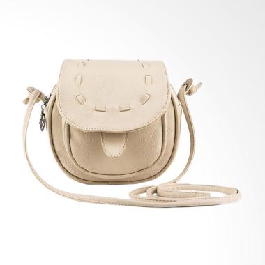 Lansdeal Pu Leather Mini Small Adjustable Tas Wanita - Creme