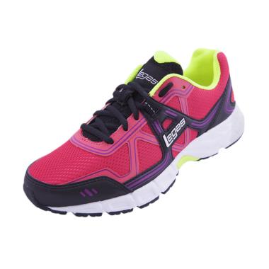 League Women Legas Series Strakto Law Sepatu Lari Wanita - Pink Green