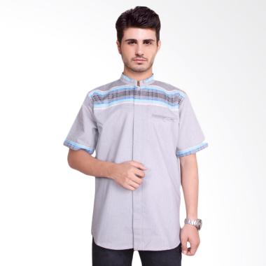 Fayruuz Baju Koko Lengan Pendek Pria - Grey M Grey