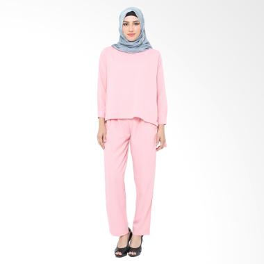 XQ Jenna Setelan Pakaian Muslim Wanita - Pink