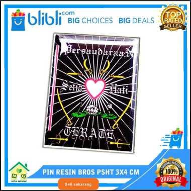 PSHT Pin Resin Bros Cemiti Lambang PSHT Premium Browse Pencak Silat Pin Dada Kemeja Peci Logo PSHT
