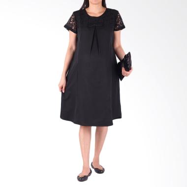 HMILL D1286 Dress Baju Hamil - Hitam