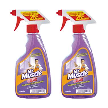MR. MUSCLE 321500000 Pump Pembersih Kaca - Lavender [500 mL/2 Pcs]