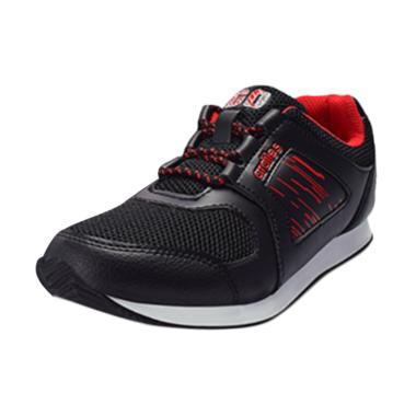 Ardiles Kids Hypersport Sepatu Sneakers Anak Laki-Laki - Hitam Merah