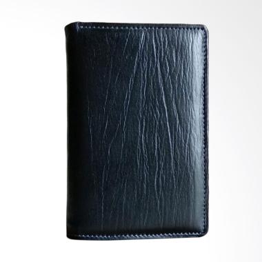 Sabiq 3/4 Kulit Asli Serat Kayu Dompet Pria - Hitam