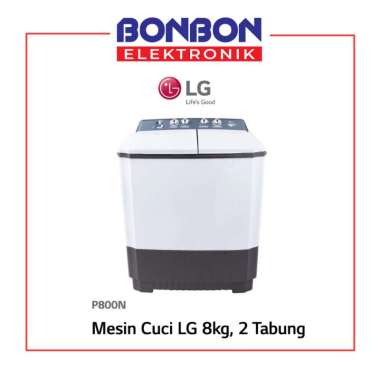 LG Mesin Cuci 2 Tabung 8KG P 8000N / P8000N