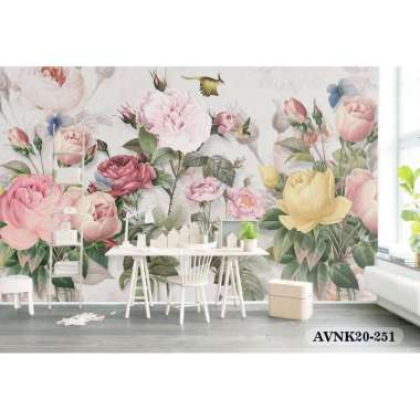 Wallpaper Dinding 3d Bunga Mawar Image Num 93