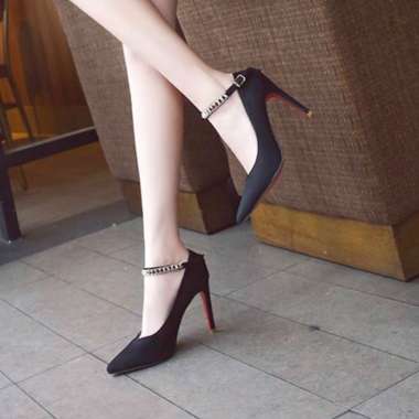 black suede heels