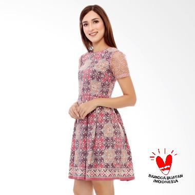 Mayura Batik Atasan Batik Wanita Lengan Panjang Amanda Ungu Daftar Source · Benangsari Tasya Batik Dress