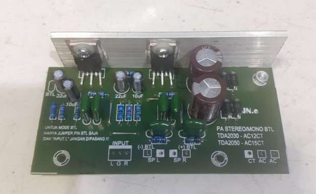 KIT POWER AMPLI STEREO/MONO BTL TDA 2030 SIMETRIS SUPPLY