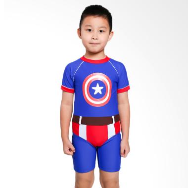 Summer Chicks KTS R 85 Starfish Cap ... d Baju Renang Anak - Blue