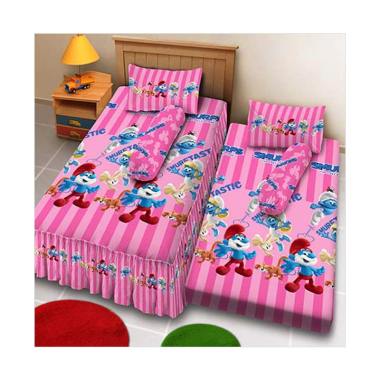 Kintakun D luxe 2in1 Smurf Set Sprei 120 x 200 cm Single