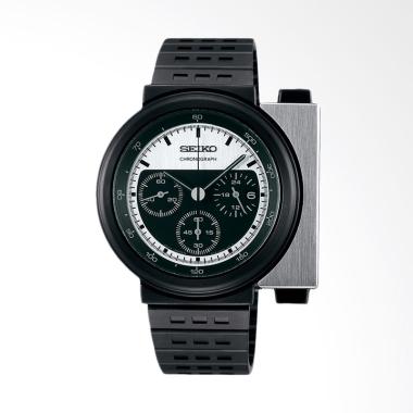 Seiko Spirit Giugiaro Design Chronograph Men Dual Color Dial Stainless Steel Strap Jam Tangan Pria -
