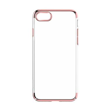 OEM Neon Transparant Half Plating C ... us or 6S Plus - Rose Gold