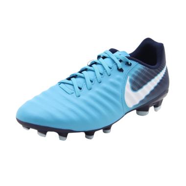 NIKE Tiempo Ligera IV FG JR Original Sepatu Bola Anak - Biru Muda [Art#897725414]