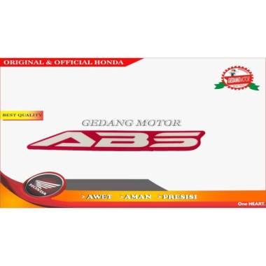 STICKER MARK LOGO ABS NEW CBR 150R 2016 MERAH ORIGINAL HONDA 86611-K45