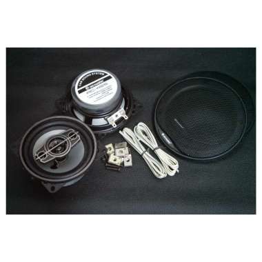 Acoustic Speaker Pintu Coaxial 4-Way Ukuran 4 inch Per Set hitam