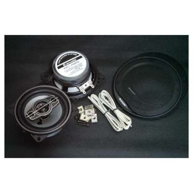 Acoustic Speaker Pintu Coaxial 4-Way Ukuran 4 inch Per Set hitam