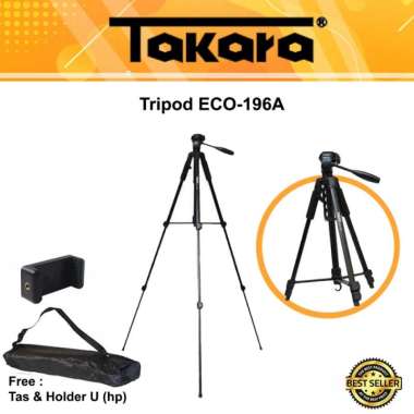 Tripod Takara ECO-196A For kamera Mirroless DSLR Canon Sony NON BONUS