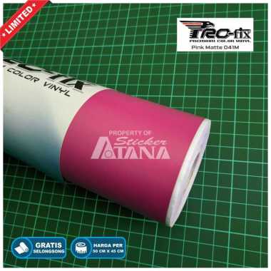 Skotlet Pink Doff Scotlet Dop Stiker Candy Matte Sticker Paint Meteran Decal Roll Scotlite Sepeda Mo