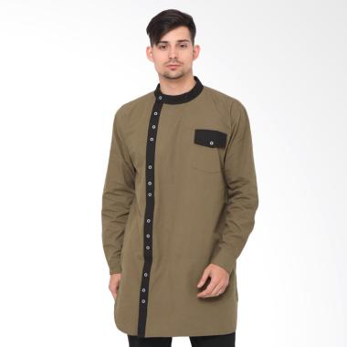 Zayidan Hafiz Baju Muslim Gamis Pria - Coklat