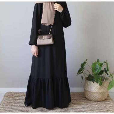 Ootd gamis hitam