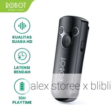 Robot RS10 Bluetooth 5.0 Audio Receiver Jack 3.5mm Earphone Headset HD Sound Quality Hi-Fi