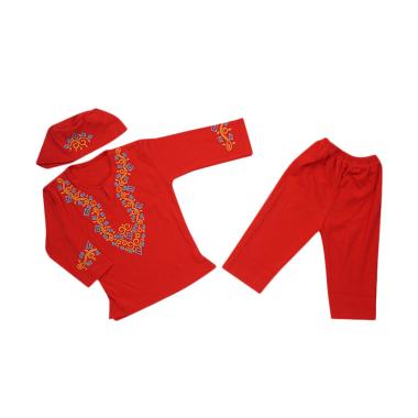 Koko Kids BKK Setelan Baju Koko Anak Laki-Laki - Red
