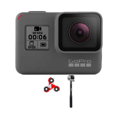 GoPro Hero 6 Tongsis Monopod Attant ... ndo Action Camera - Black