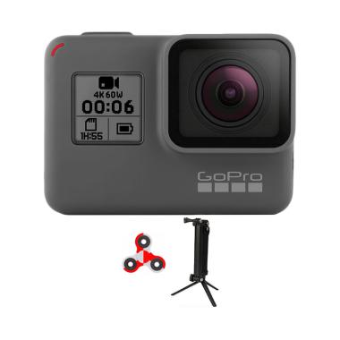 GoPro Hero 6 3 Way Monopod SpinIndo Action Camera - Black