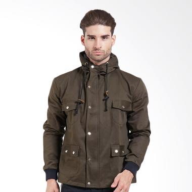 Crows Denim Green Style Parka Jacket - Coklat